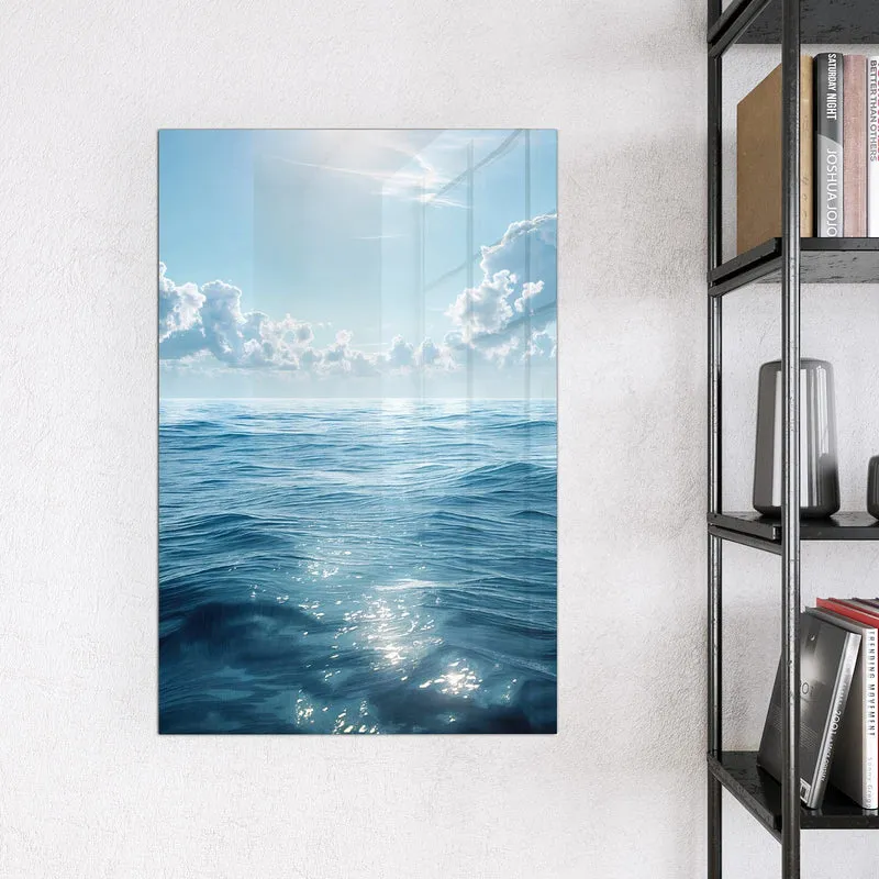 Magnettafel - Ozean unter Wolken