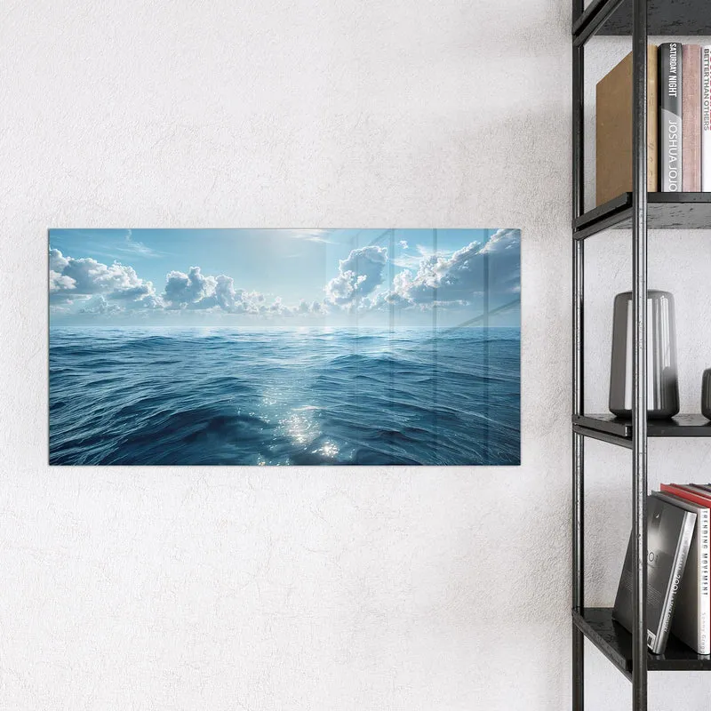 Magnettafel - Ozean unter Wolken