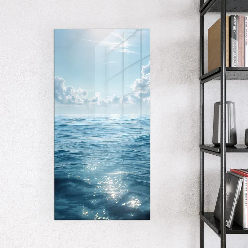Magnettafel - Ozean unter Wolken
