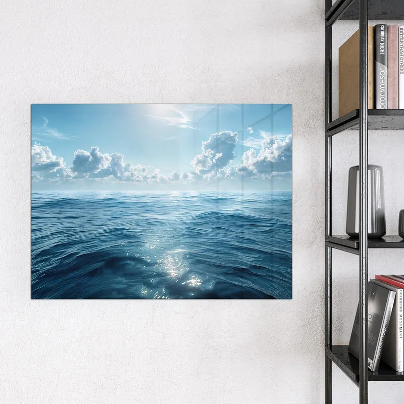 Magnettafel - Ozean unter Wolken