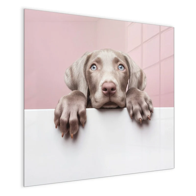 Magnettafel - Weimaraner Welpe