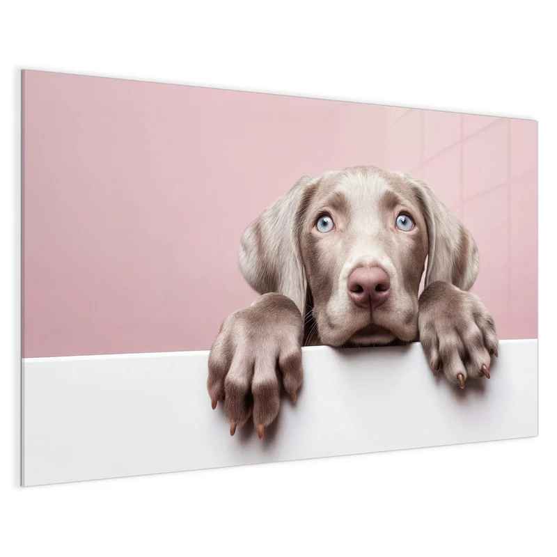 Magnettafel - Weimaraner Welpe