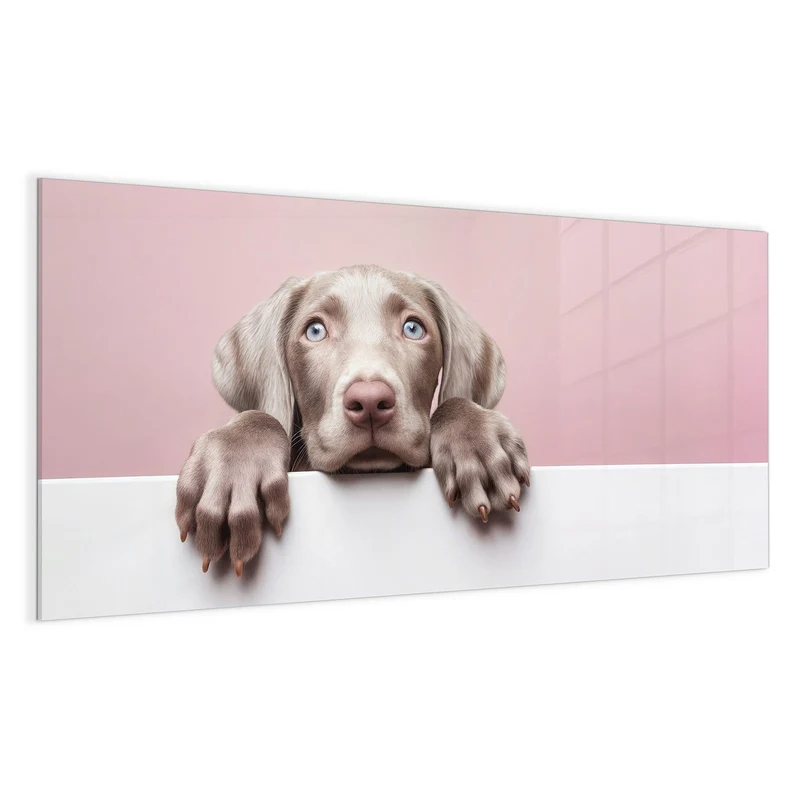 Magnettafel - Weimaraner Welpe