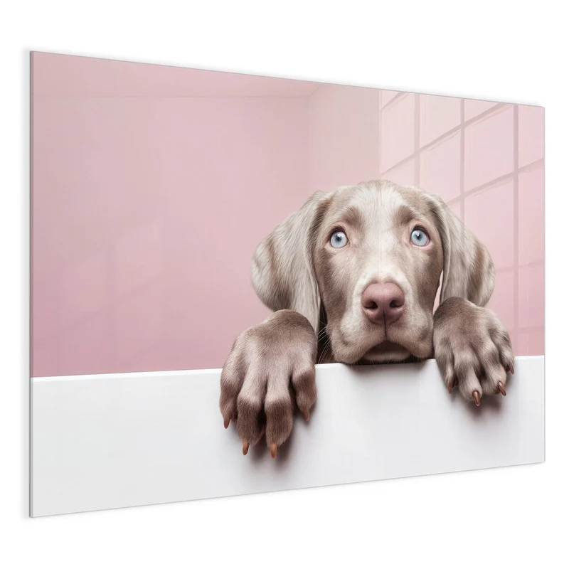 Magnettafel - Weimaraner Welpe