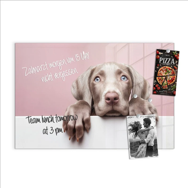 Magnettafel - Weimaraner Welpe