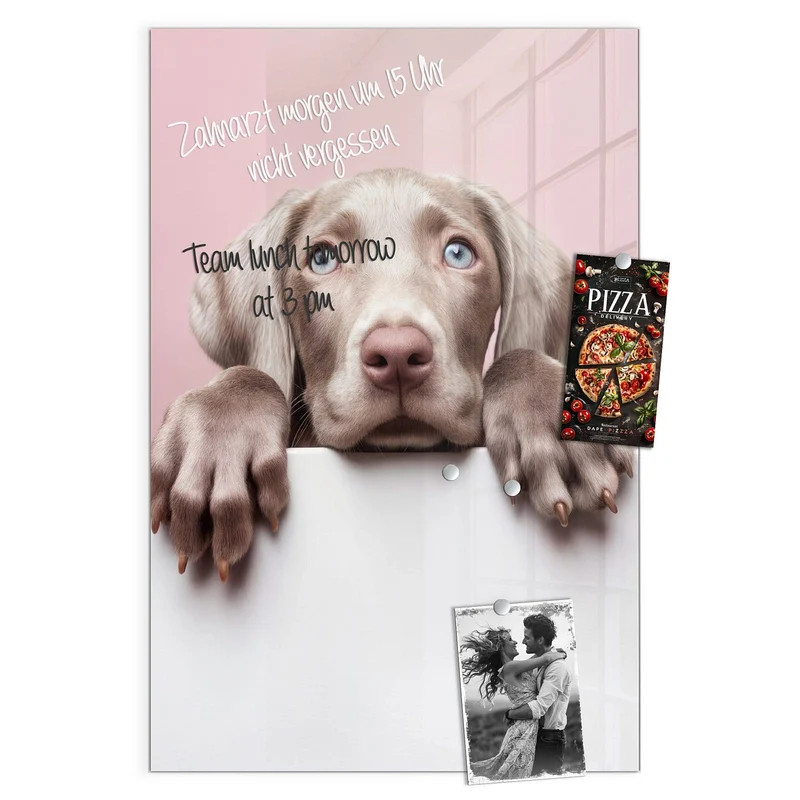Magnettafel - Weimaraner Welpe