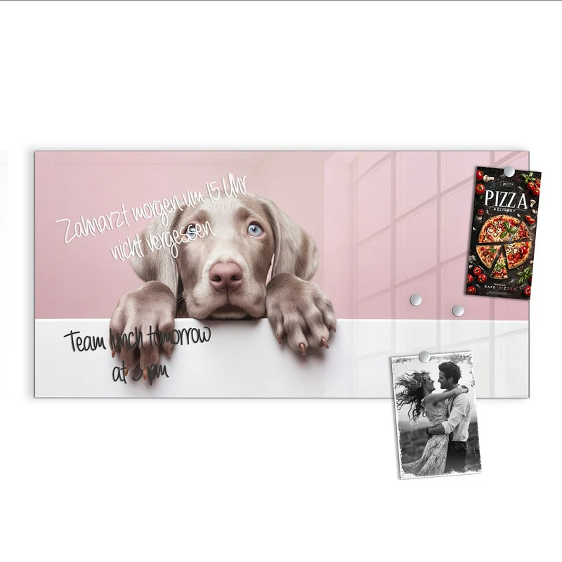 Magnettafel - Weimaraner Welpe