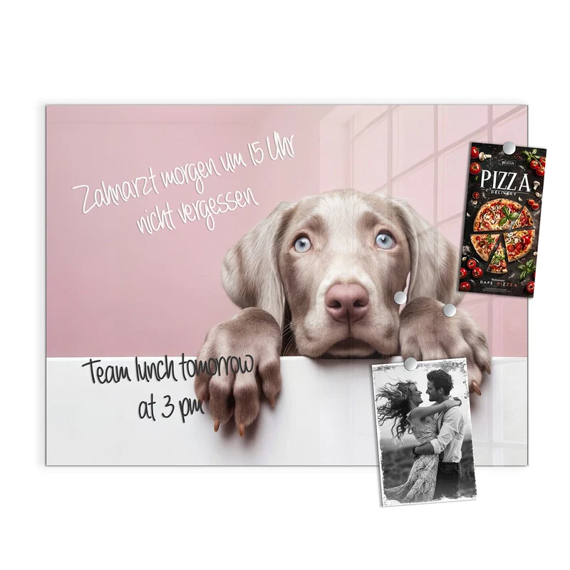 Magnettafel - Weimaraner Welpe