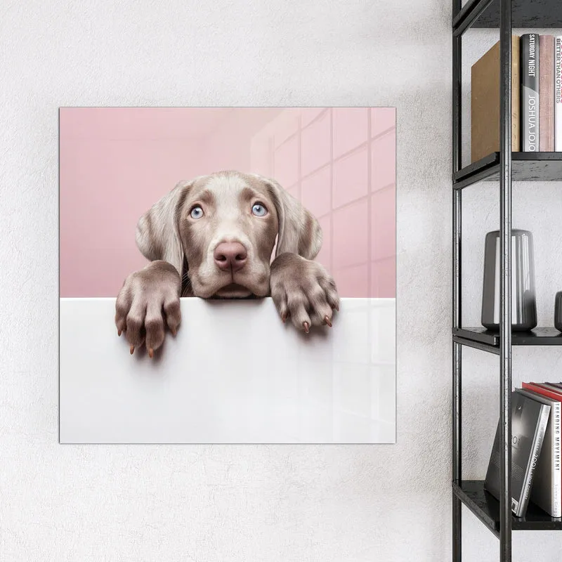 Magnettafel - Weimaraner Welpe