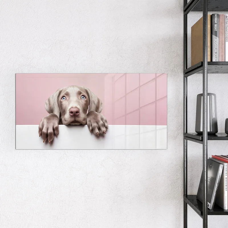 Magnettafel - Weimaraner Welpe