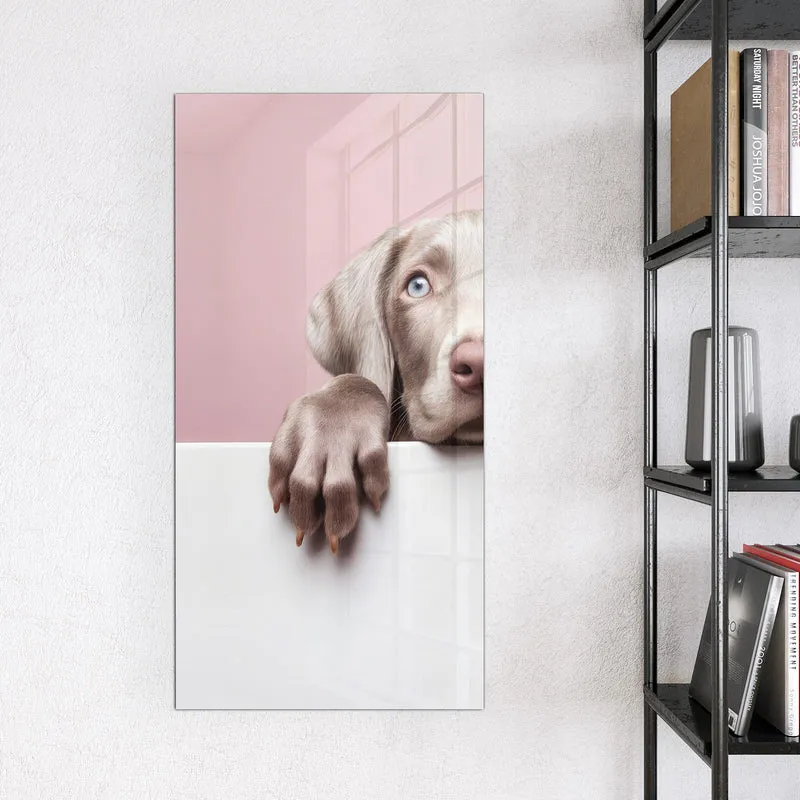 Magnettafel - Weimaraner Welpe