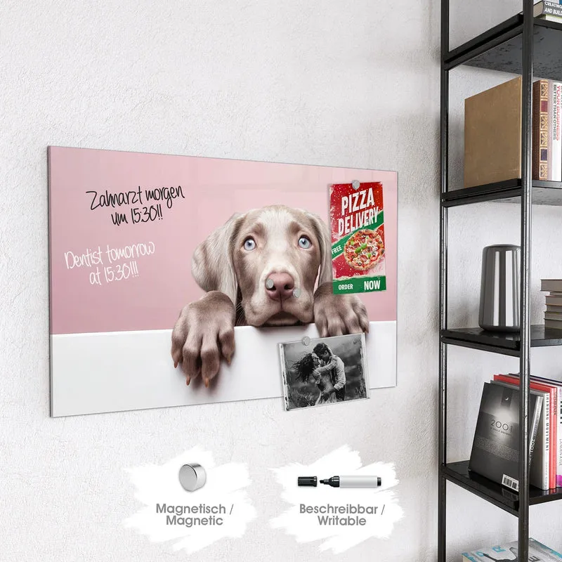 Magnettafel - Weimaraner Welpe