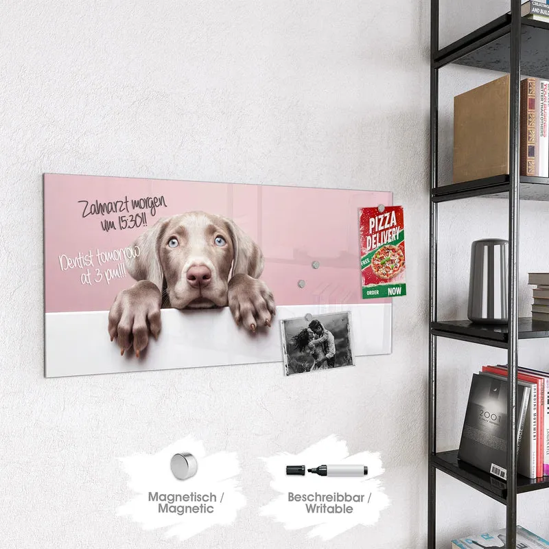 Magnettafel - Weimaraner Welpe