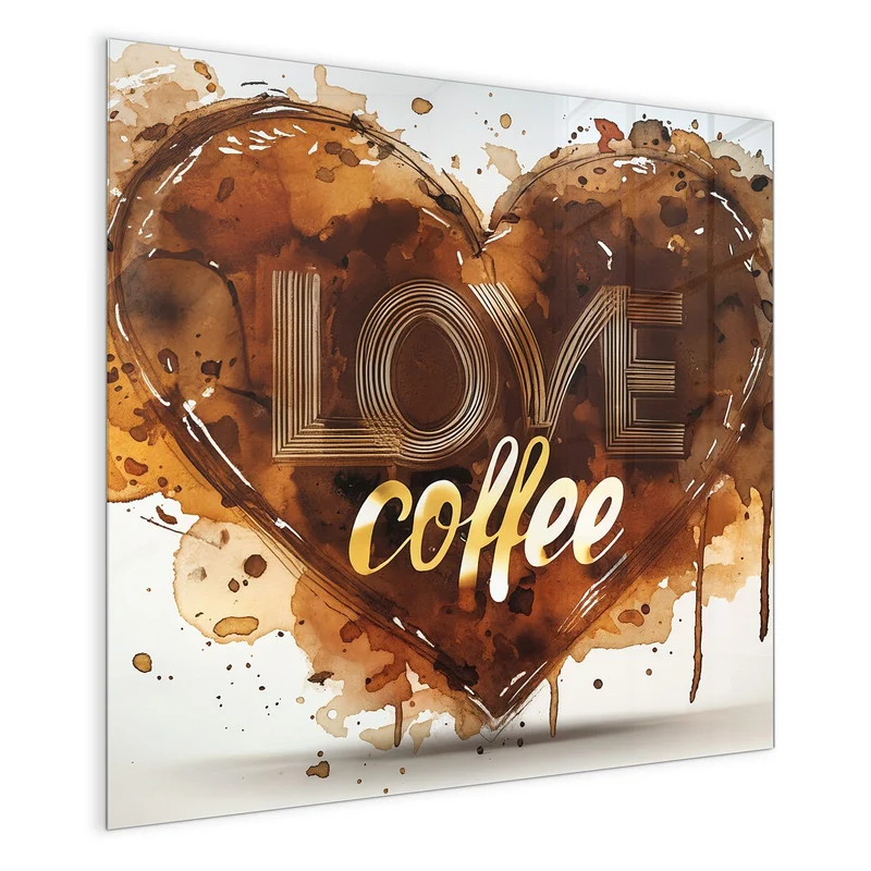 Magnettafel - Kaffeeherz