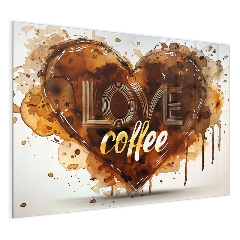 Magnettafel - Kaffeeherz
