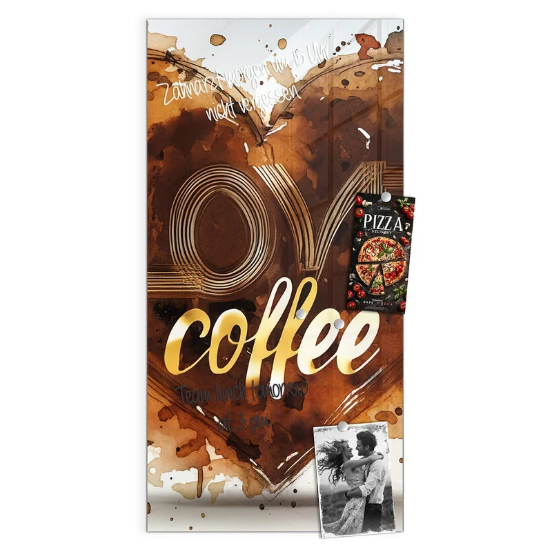 Magnettafel - Kaffeeherz