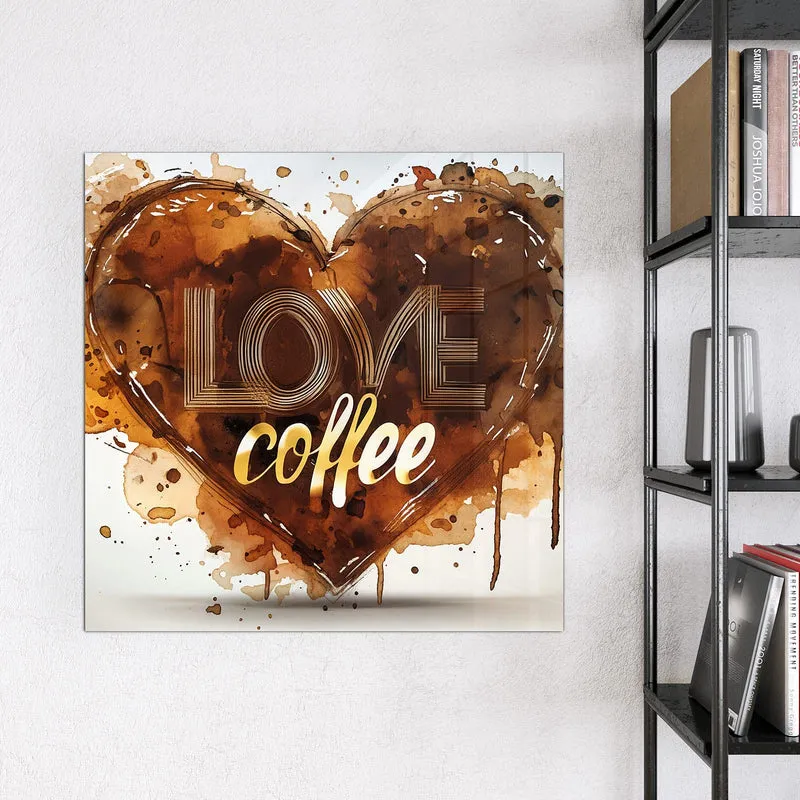 Magnettafel - Kaffeeherz