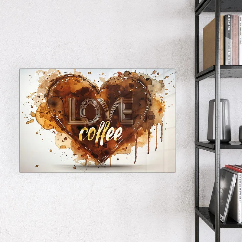 Magnettafel - Kaffeeherz