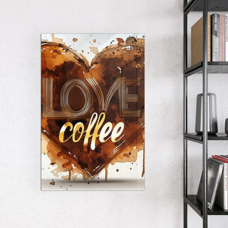 Magnettafel - Kaffeeherz