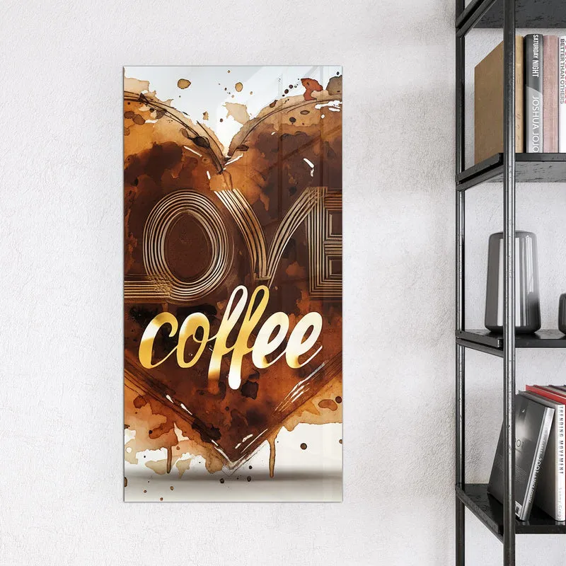 Magnettafel - Kaffeeherz