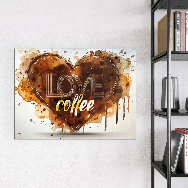 Magnettafel - Kaffeeherz