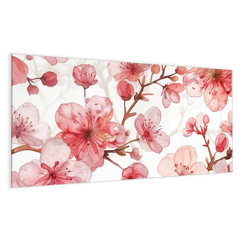 Magnettafel - Kirschblüten in Aquarell