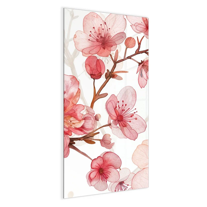Magnettafel - Kirschblüten in Aquarell