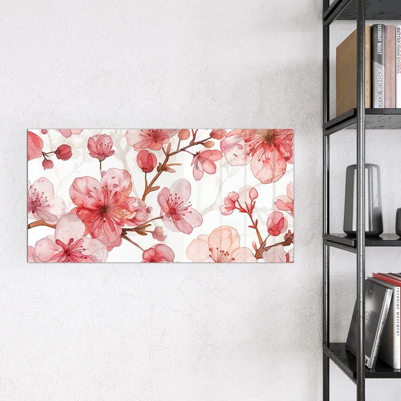 Magnettafel - Kirschblüten in Aquarell