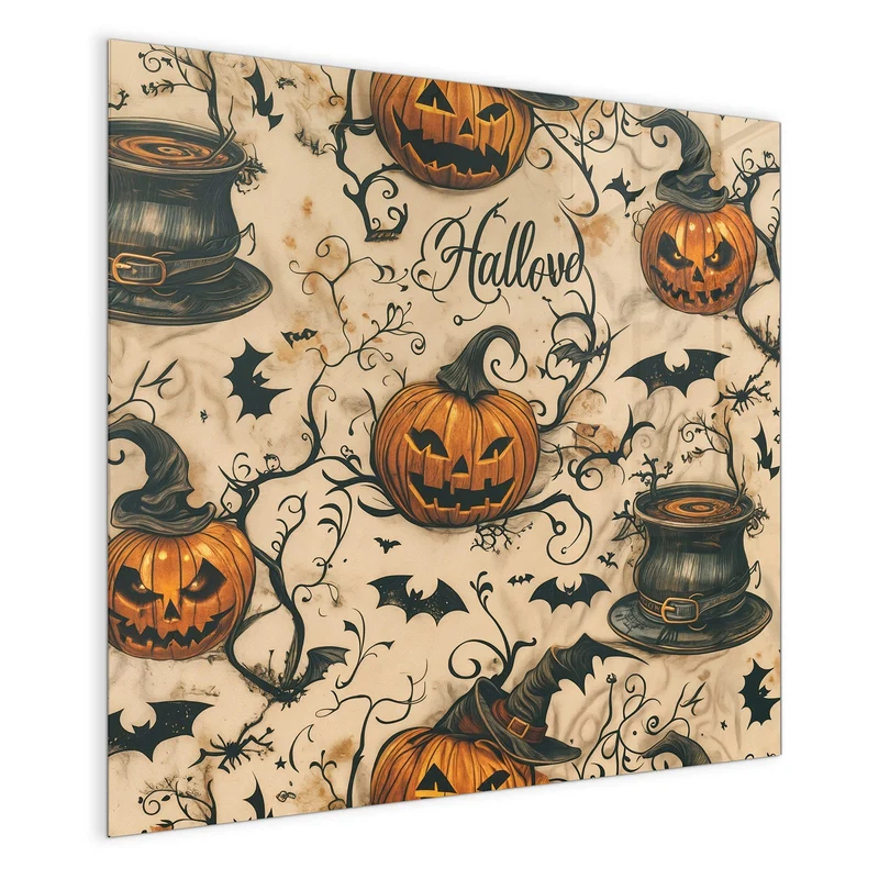 Magnettafel - Halloween Kürbisse