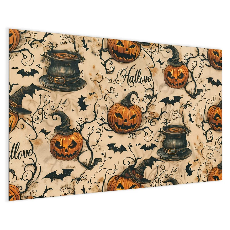 Magnettafel - Halloween Kürbisse