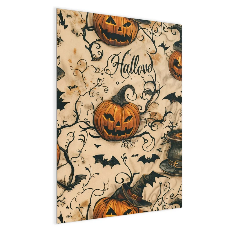 Magnettafel - Halloween Kürbisse