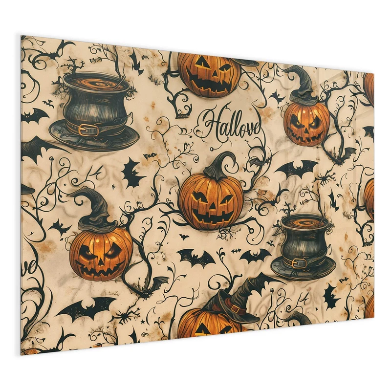 Magnettafel - Halloween Kürbisse