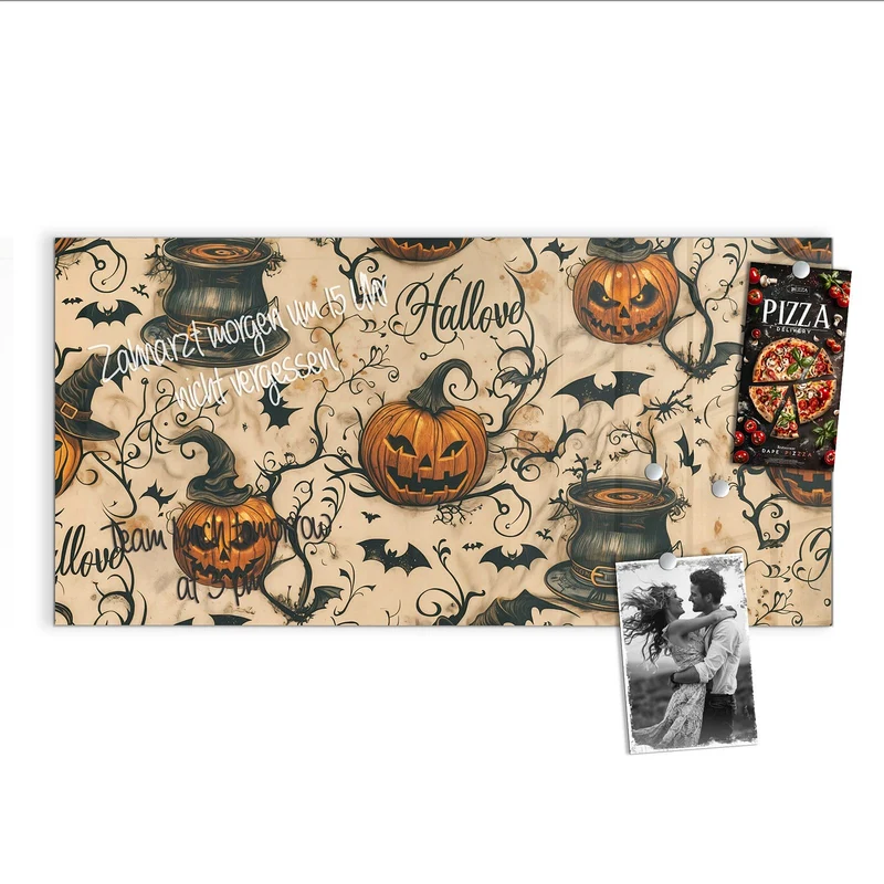 Magnettafel - Halloween Kürbisse