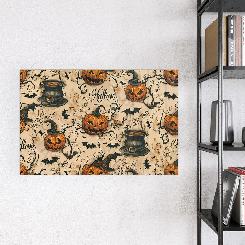 Magnettafel - Halloween Kürbisse