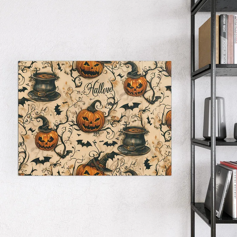 Magnettafel - Halloween Kürbisse