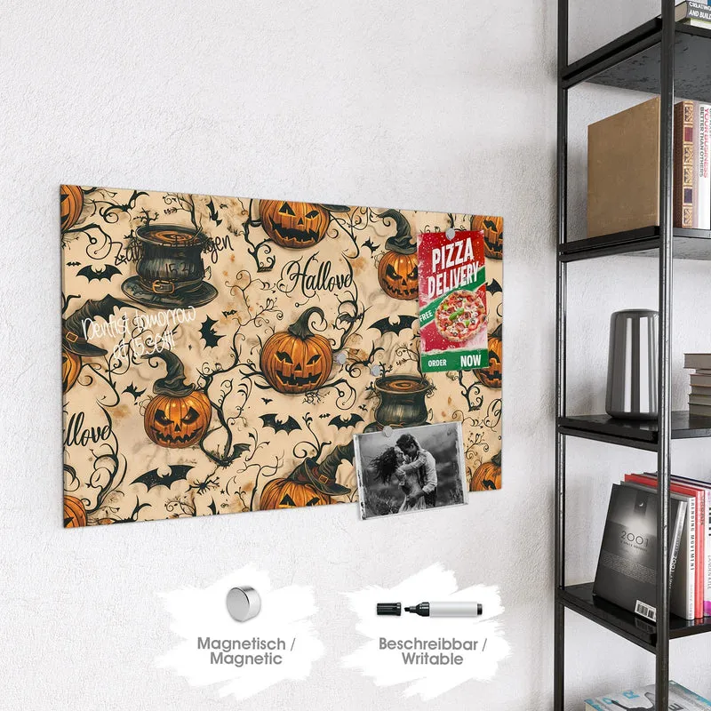 Magnettafel - Halloween Kürbisse