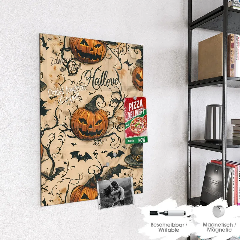 Magnettafel - Halloween Kürbisse