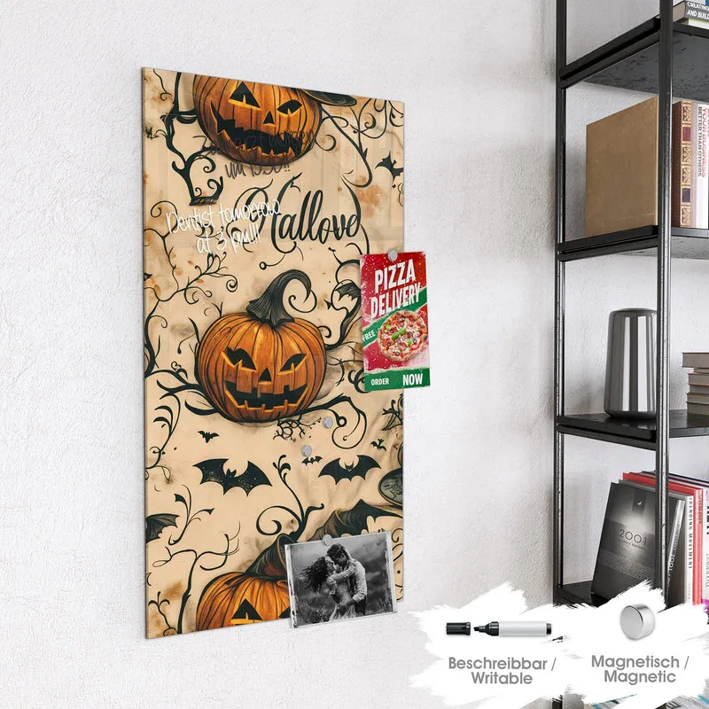 Magnettafel - Halloween Kürbisse