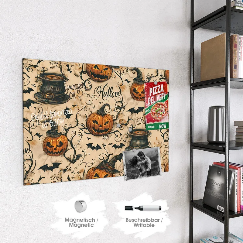 Magnettafel - Halloween Kürbisse