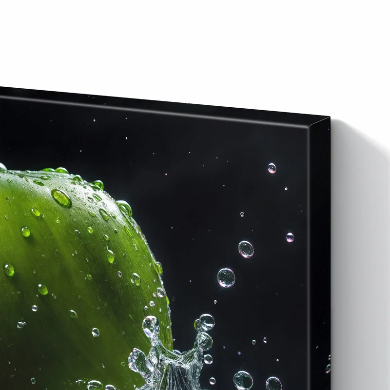 Metall Magnettafel - Apfel im Wasser