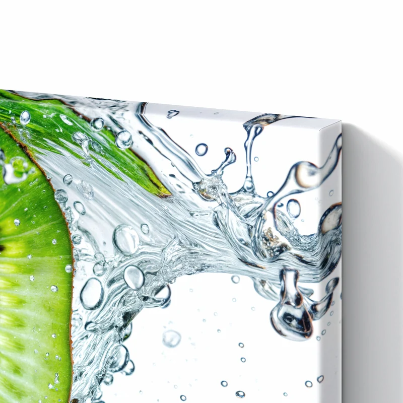 Metall Magnettafel - Kiwi im Sprudelwasser
