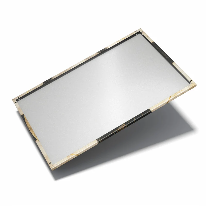 Metall Magnettafel - Porträt mit Goldbrille