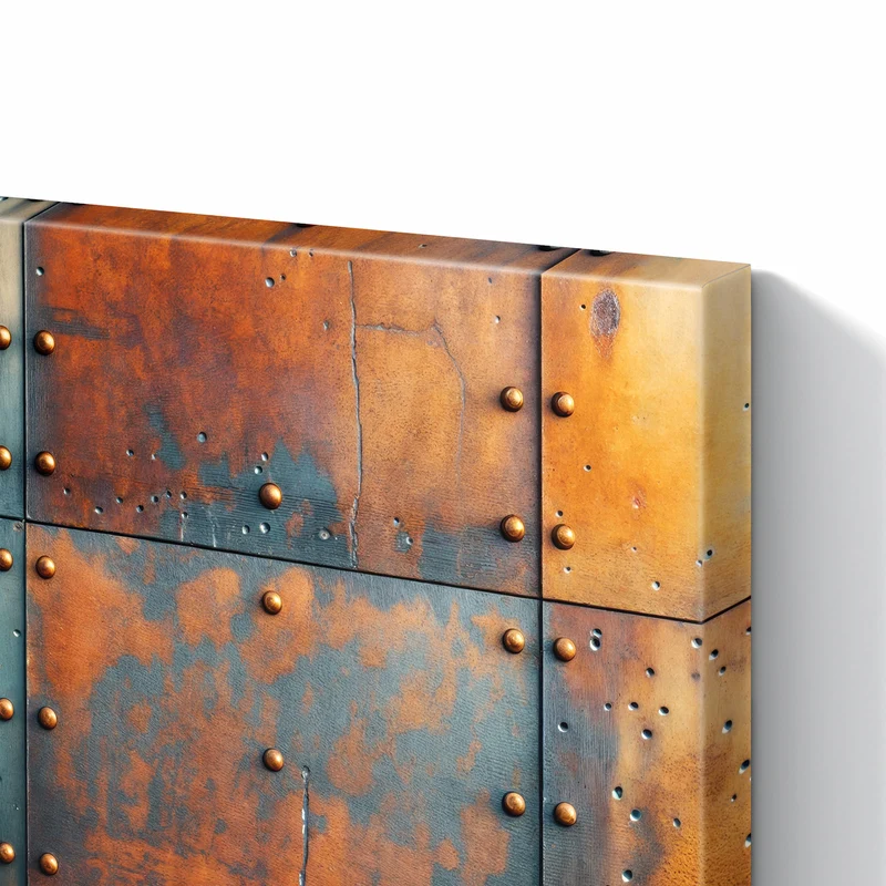 Metall Magnettafel - Genietetes Blech