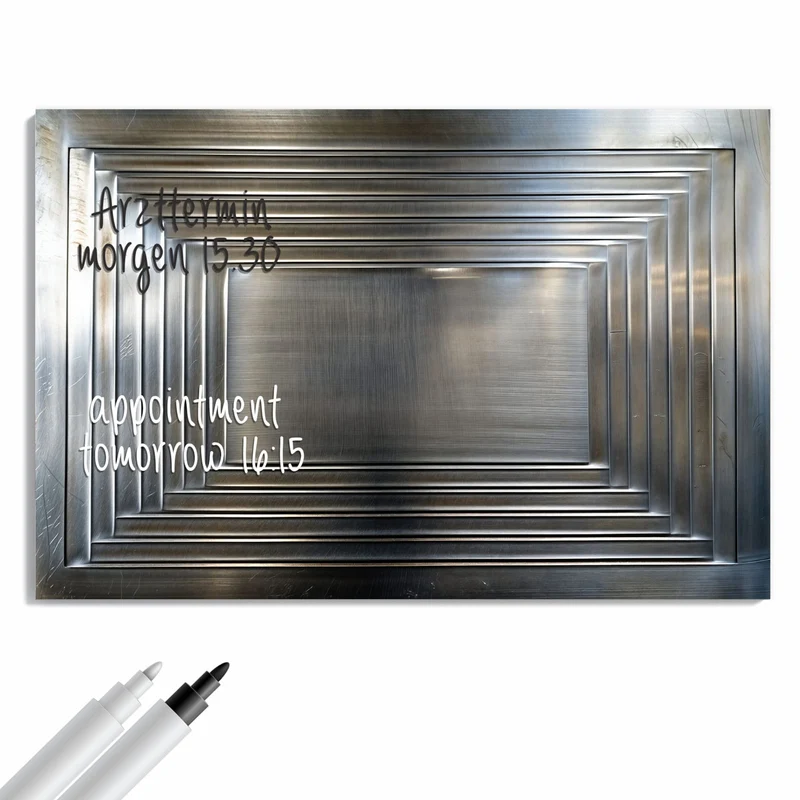 Metall Magnettafel - Metallrahmen