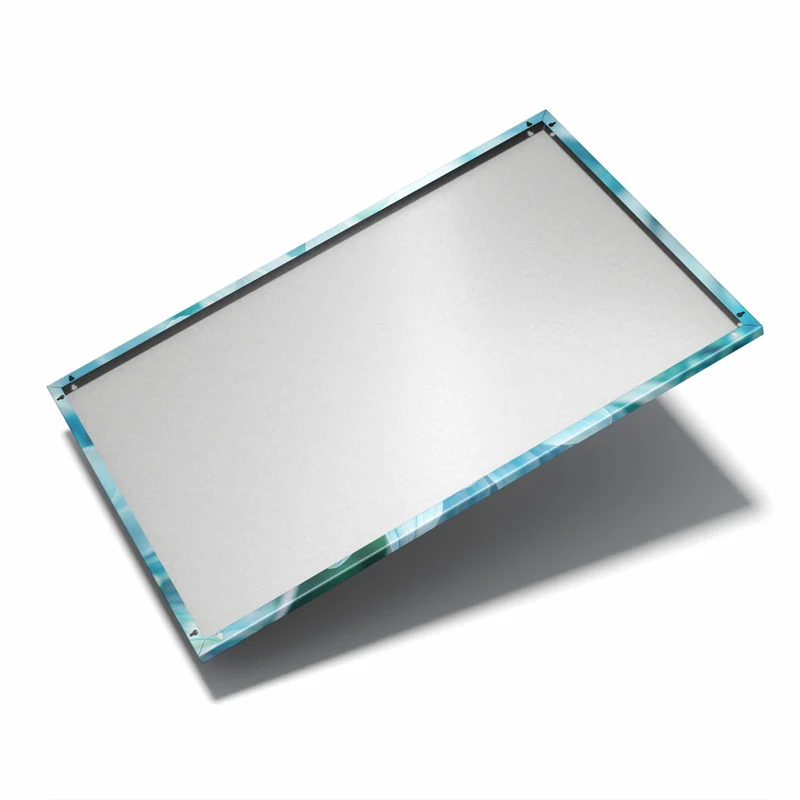 Metall Magnettafel - Blüte mit Türkiskern