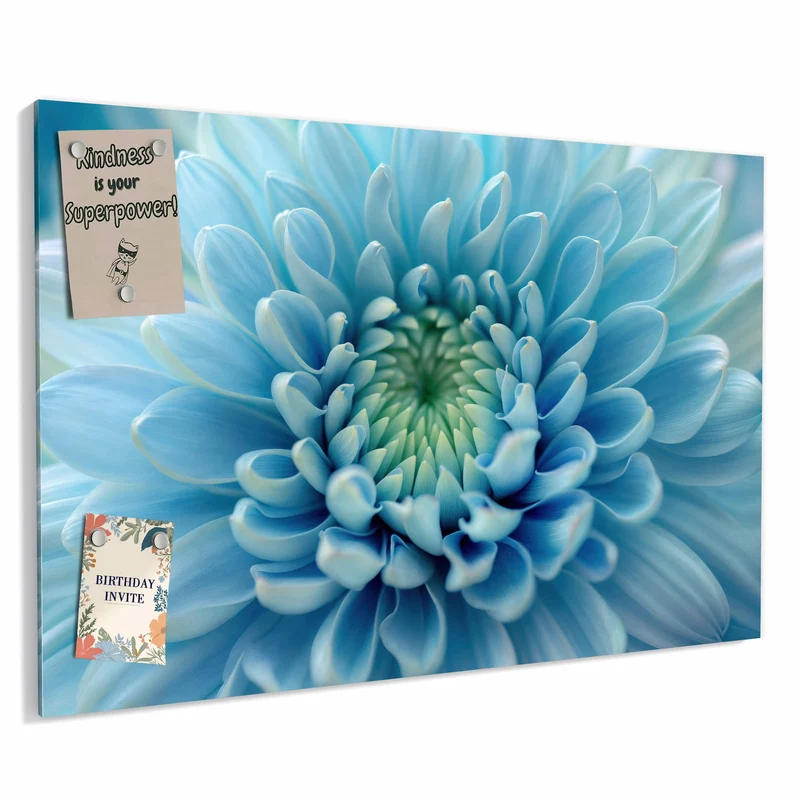 Metall Magnettafel - Helle Chrysantheme
