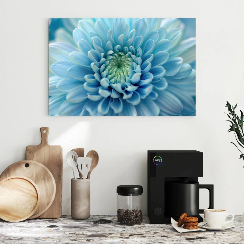 Metall Magnettafel - Helle Chrysantheme