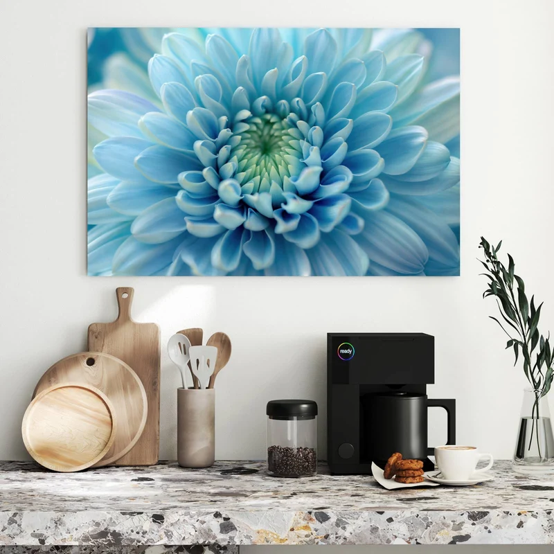 Metall Magnettafel - Helle Chrysantheme