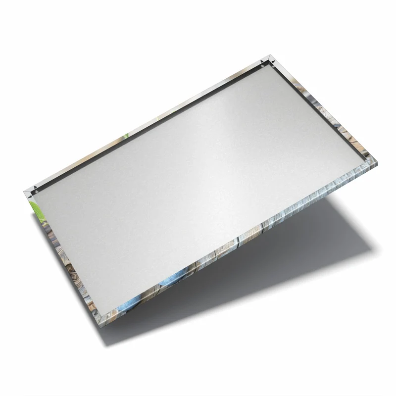Metall Magnettafel - Treibholz und Blaubeeren