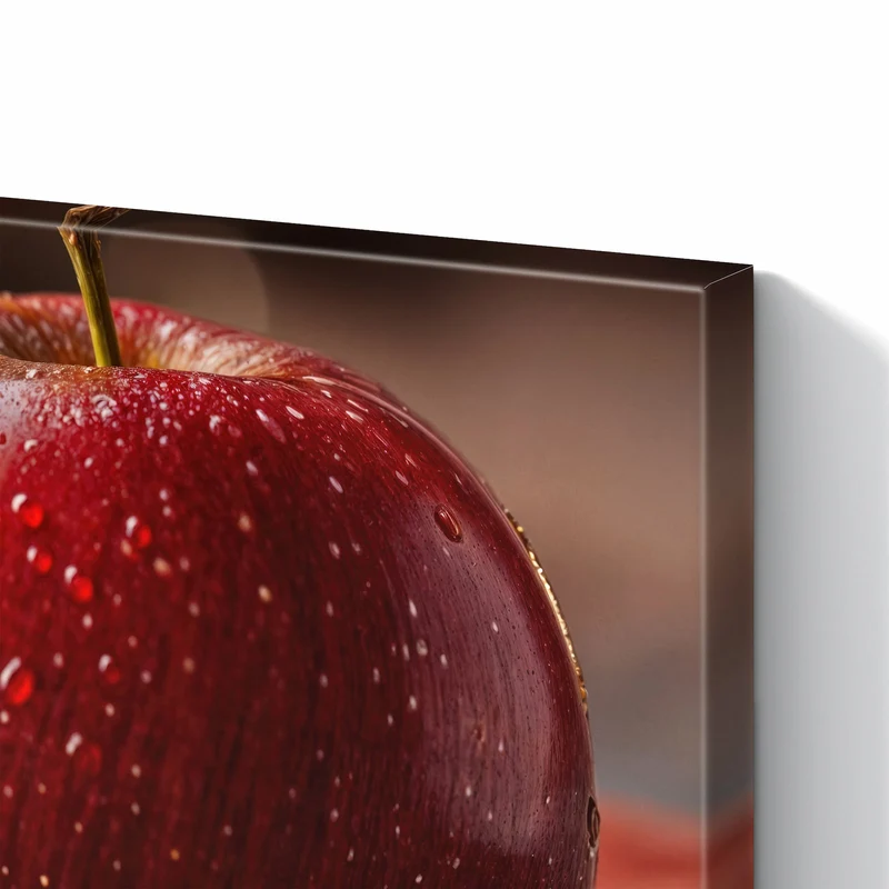 Metall Magnettafel - Apfel und Nüsse